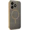 Coque arrière Phonesta Luxury Carbon Fiber avec MagSafe pour HONOR X5c Plus - Marron