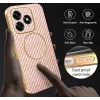 Coque arrière Phonesta Luxury Carbon Fiber avec MagSafe pour HONOR X5c Plus - Rose 6