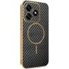 Coque arrière Phonesta Luxury Carbon Fiber avec MagSafe pour HONOR X5c Plus - Noir 0
