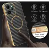Coque arrière Phonesta Luxury Carbon Fiber avec MagSafe pour Oppo Reno14 F/FS - Noir 7