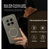 Coque arrière Phonesta Luxury Carbon Fiber avec MagSafe pour HONOR Magic8 Pro - Marron 2
