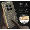 Coque arrière Phonesta Luxury Carbon Fiber avec MagSafe pour HONOR Magic8 Pro - Marron 7