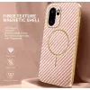 Coque arrière Phonesta Luxury Carbon Fiber avec MagSafe pour OnePlus 15R - Rose 1