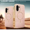 Coque arrière Phonesta Luxury Carbon Fiber avec MagSafe pour OnePlus 15R - Rose 3