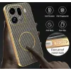 Coque arrière Phonesta Luxury Carbon Fiber avec MagSafe pour Oppo Find X9 Pro - Marron 7