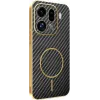 Coque arrière Phonesta Luxury Carbon Fiber avec MagSafe pour Oppo Find X9 Pro - Noir 0