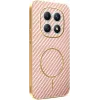 Coque arrière Phonesta Luxury Carbon Fiber avec MagSafe pour Xiaomi Redmi Note 15 4G/5G / Xiaomi Poco M8 - Rose 0