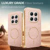 Coque arrière Phonesta Luxury Carbon Fiber avec MagSafe pour Xiaomi Redmi Note 15 4G/5G / Xiaomi Poco M8 - Rose 4