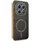 Coque arrière Phonesta Luxury Carbon Fiber avec MagSafe pour Xiaomi Redmi Note 15 4G/5G / Xiaomi Poco M8 - Noir