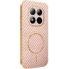 Coque arrière Phonesta Luxury Carbon Fiber avec MagSafe pour Xiaomi Redmi Note 15 Pro 5G - Rose 0