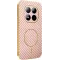Coque arrière Phonesta Luxury Carbon Fiber avec MagSafe pour Xiaomi Redmi Note 15 Pro 5G - Rose