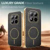 Coque arrière Phonesta Luxury Carbon Fiber avec MagSafe pour Xiaomi Redmi Note 15 Pro 5G - Noir 4
