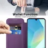 Coque portefeuille Phonesta Luxury Crystal avec MagSafe pour Samsung Galaxy A16 - Violet foncé 3