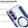 Coque portefeuille Phonesta Luxury Crystal avec MagSafe pour Samsung Galaxy A16 - Bleu foncé 7
