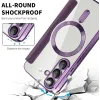 Coque portefeuille Phonesta Luxury Crystal avec MagSafe pour Samsung Galaxy S25/S24 - Violet foncé 5