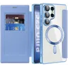 Coque portefeuille Phonesta Luxury Crystal avec MagSafe pour Samsung Galaxy S25 Ultra - Bleu clair 2