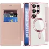 Coque portefeuille Phonesta Luxury Crystal avec MagSafe pour Samsung Galaxy S25 Ultra - Rose 2
