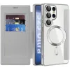 Coque portefeuille Phonesta Luxury Crystal avec MagSafe pour Samsung Galaxy S25 Ultra - Argent 2