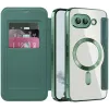 Coque portefeuille Phonesta Luxury Crystal avec MagSafe pour Google Pixel 9a - Vert foncé 2