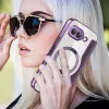 Coque portefeuille Phonesta Luxury Crystal avec MagSafe pour Google Pixel 9a - Violet foncé 8