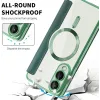 Coque portefeuille Phonesta Luxury Crystal avec MagSafe pour Samsung Galaxy S25 Edge - Vert foncé 6