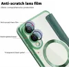 Coque portefeuille Phonesta Luxury Crystal avec MagSafe pour Samsung Galaxy S25 Edge - Vert foncé 7