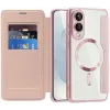 Coque portefeuille Phonesta Luxury Crystal avec MagSafe pour Samsung Galaxy S25 Edge - Rose 2