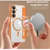 Coque portefeuille Phonesta Luxury Crystal avec MagSafe pour Samsung Galaxy S26 - Orange 3