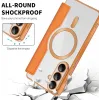 Coque portefeuille Phonesta Luxury Crystal avec MagSafe pour Samsung Galaxy S26 Plus - Orange 5