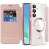 Coque portefeuille Phonesta Luxury Crystal Puffed avec MagSafe pour Samsung Galaxy A16 - Rose 2