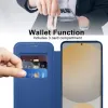 Coque portefeuille Phonesta Luxury Crystal Puffed avec MagSafe pour Samsung Galaxy S24 FE - Bleu foncé 3
