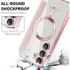 Coque portefeuille Phonesta Luxury Crystal Puffed avec MagSafe pour Samsung Galaxy S24 FE - Rose 6
