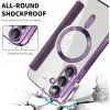 Coque portefeuille Phonesta Luxury Crystal Puffed avec MagSafe pour Samsung Galaxy S25/S24 - Violet foncé 4