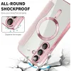 Coque portefeuille Phonesta Luxury Crystal Puffed avec MagSafe pour Samsung Galaxy S25 Plus/S24 Plus - Rose 5