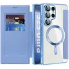 Coque portefeuille Phonesta Luxury Crystal Puffed avec MagSafe pour Samsung Galaxy S25 Ultra - Bleu clair 2
