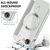 Coque portefeuille Phonesta Luxury Crystal Puffed avec MagSafe pour Apple iPhone 17e/16e - Argent 6