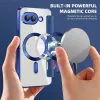 Coque portefeuille Phonesta Luxury Crystal Puffed avec MagSafe pour Google Pixel 9a - Bleu foncé 4