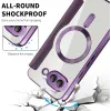 Coque portefeuille Phonesta Luxury Crystal Puffed avec MagSafe pour Google Pixel 9a - Violet foncé 6