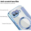 Coque portefeuille Phonesta Luxury Crystal Puffed avec MagSafe pour Google Pixel 9a - Bleu clair 7