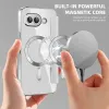 Coque portefeuille Phonesta Luxury Crystal Puffed avec MagSafe pour Google Pixel 9a - Argent 4