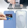 Coque portefeuille Phonesta Luxury Crystal Puffed avec MagSafe pour Samsung Galaxy S25 Edge - Bleu clair 3