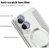 Coque portefeuille Phonesta Luxury Crystal Puffed avec MagSafe pour Samsung Galaxy S25 Edge - Argent 7