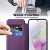 Coque portefeuille Phonesta Luxury Crystal Puffed avec MagSafe pour Samsung Galaxy A36/A56 - Violet foncé 5