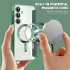 Coque portefeuille Phonesta Luxury Crystal Puffed avec MagSafe pour Samsung Galaxy A16 - Vert foncé 3