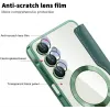 Coque portefeuille Phonesta Luxury Crystal Puffed avec MagSafe pour Samsung Galaxy A16 - Vert foncé 5