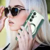 Coque portefeuille Phonesta Luxury Crystal Puffed avec MagSafe pour Samsung Galaxy A16 - Vert foncé 6