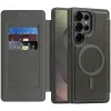 Coque portefeuille Phonesta Luxury Leather avec MagSafe pour Samsung Galaxy S25 Ultra - Gris 2