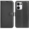 Coque portefeuille Phonesta Litchi Skin pour Oppo Reno13 - Noir