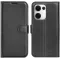 Coque portefeuille Phonesta Litchi Skin pour Oppo Reno13 - Noir