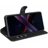 Coque portefeuille Phonesta Litchi Skin pour Xiaomi Poco X7 Pro - Noir 4